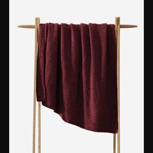 NEW Anthropologie Sunday Citizen Snug Lap Throw Shade Cherry Lacquer
